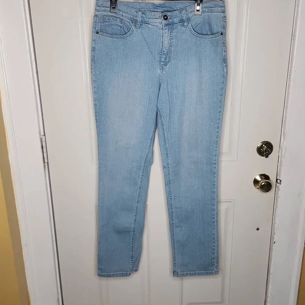 Denim & Company lightwash stretch jeans women's size 12